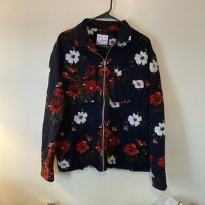Denim & Flower size up jacket size medium